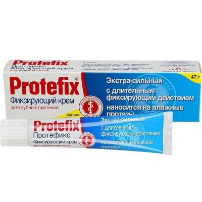 Протефикс крем фиксирующий экстра-сильный для зубных протезов 40мл Протефикс крем фиксирующий экстра-сильный для зубных протезов 40мл