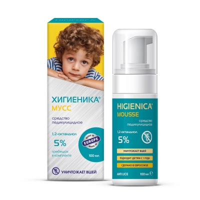 Хигиеника Мусс средство педикулицидное 100мл фото в интернет-аптеке "Фармсервис"