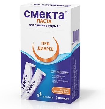 Смекта паста для приёма внутрь 3г x 10.27г №8 фото в интернет-аптеке "Фармсервис"