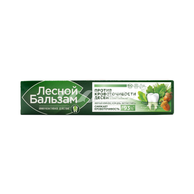 Зубная паста Лесной бальзам с корой дуба и пихтой при кровоточивости десен 75г фото в интернет-аптеке "Фармсервис"