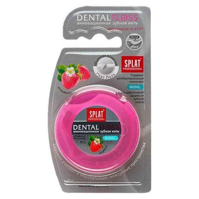 Зубная нить СПЛАТ PROFESSIONAL DENTAL FLOSS объемная клубника 30мл Зубная нить СПЛАТ PROFESSIONAL DENTAL FLOSS объемная клубника 30мл