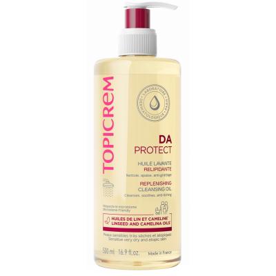 Масло косметическое TOPICREM Da Protect очищающее липидовосстанавливающее 500мл