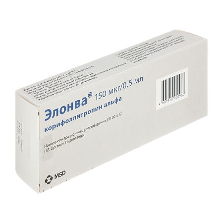 Элонва раствор для подкожного введения 150мкг/0.5мл x 500мкл №1 фото в интернет-аптеке "Фармсервис"