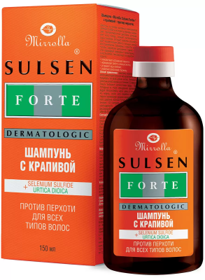 Сульсен шампунь профилактический против перхоти Крапива 2% 150мл фото в интернет-аптеке "Фармсервис"