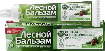 Зубная паста Лесной бальзам с корой дуба и пихтой 50мл фото в интернет-аптеке "Фармсервис"