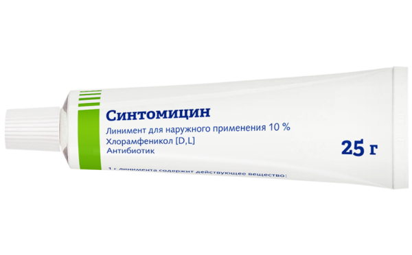 СИНТОМИЦИН линимент для наружного применения 10% x 25г №1 фото в интернет-аптеке "Фармсервис"
