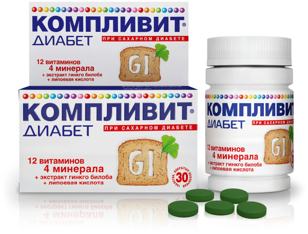 Компливит Диабет таб. п/об. №30 фото в интернет-аптеке "Фармсервис"
