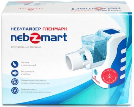 Небулайзер Гленмарк NEBZMART портативный MBPN002 детальное фото в интернет-аптеке "Фармсервис"