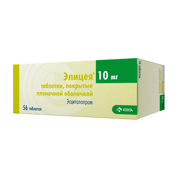 Элицея таблетки, покрытые плёночной оболочкой 10мг №56 фото в интернет-аптеке "Фармсервис"