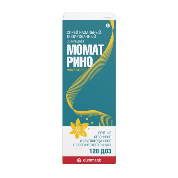 МОМАТ РИНО спрей назальный дозированный 50мкг/доза x 120доза №1 фото в интернет-аптеке "Фармсервис"