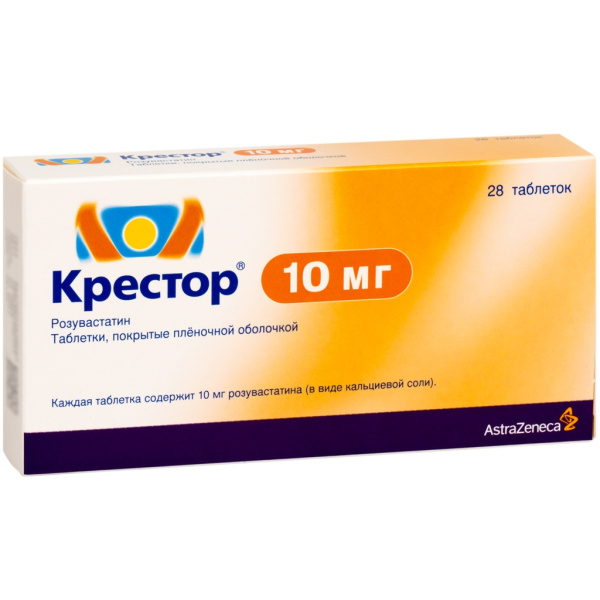 Крестор таблетки, покрытые плёночной оболочкой 10мг №28 фото в интернет-аптеке "Фармсервис" Крестор таблетки, покрытые плёночной оболочкой 10мг №28 фото в интернет-аптеке "Фармсервис"