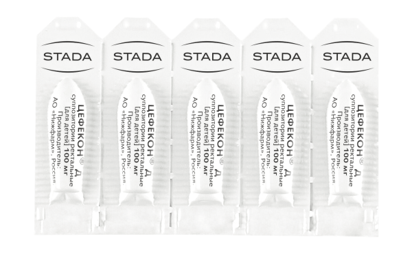 Цефекон Д суппозитории ректальные [для детей] 100мг №10 фото в интернет-аптеке "Фармсервис"