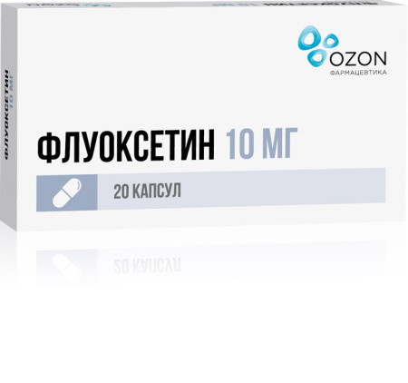 Флуоксетин капсулы 10мг №20 детальное фото в интернет-аптеке "Фармсервис"