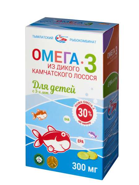 Омега-3 из дикого камчатского лосося для детей с 3-х лет, 84 шт. фото в интернет-аптеке "Фармсервис"