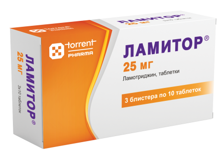 Ламитор таблетки 25мг №30 детальное фото в интернет-аптеке "Фармсервис"