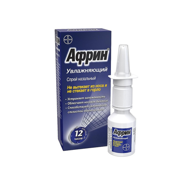 Африн увлажняющий спрей назальный 0.05% x 15мл №1 фото в интернет-аптеке "Фармсервис"