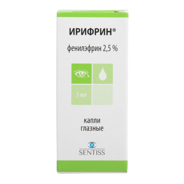 Ирифрин капли глазные 2.5% x 5мл №1 фото в интернет-аптеке "Фармсервис"