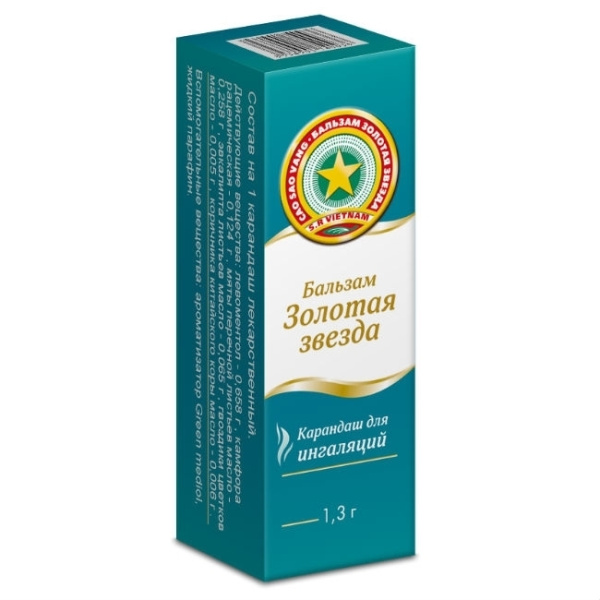 Бальзам Золотая звезда карандаш лекарственный x 1.3г №1 фото в интернет-аптеке "Фармсервис"