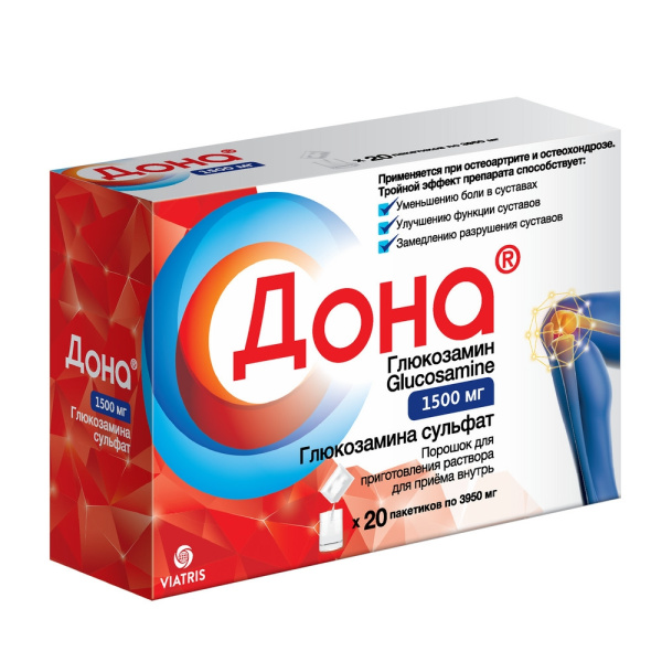Дона порошок для приготовления раствора для приёма внутрь 1.5г x 3.95г №20 фото в интернет-аптеке "Фармсервис"