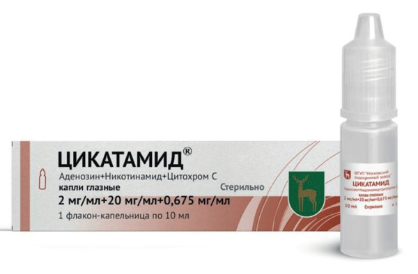 Цикатамид капли глазные 2мг/мл+20мг/мл+0.675мг/мл x 10мл №1 фото в интернет-аптеке "Фармсервис"