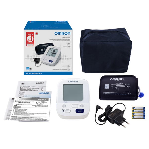 Тонометр OMRON M3 Comfort (HEM-7155-ALRU) с адаптером фото в интернет-аптеке "Фармсервис"