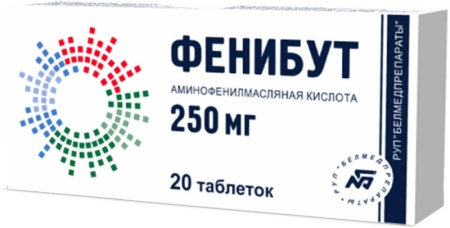 Фенибут таблетки 250 мг №20 детальное фото в интернет-аптеке "Фармсервис"