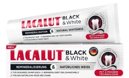 Зубная паста Лакалют Black&White 75мл детальное фото в интернет-аптеке "Фармсервис"