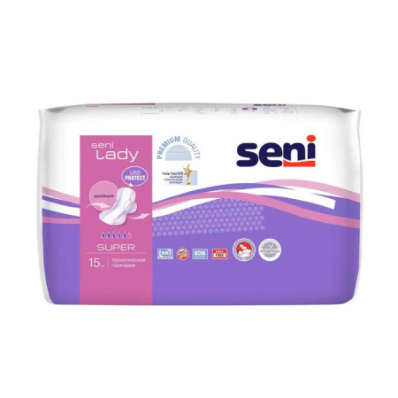 Прокладки урологические SENI LADY Super №15 детальное фото в интернет-аптеке "Фармсервис"