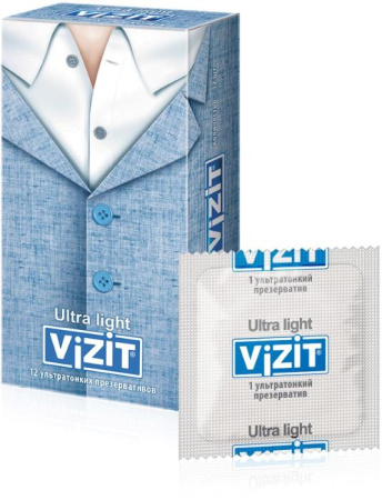 Презерватив VIZIT Ultra Light (ультратонкие) №12 детальное фото в интернет-аптеке "Фармсервис"