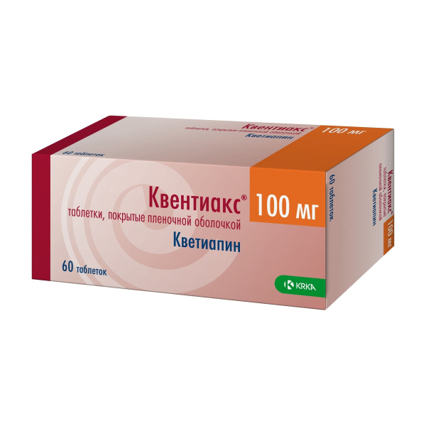 Квентиакс таблетки, покрытые плёночной оболочкой 100мг №60 фото в интернет-аптеке "Фармсервис" Квентиакс таблетки, покрытые плёночной оболочкой 100мг №60 фото в интернет-аптеке "Фармсервис"