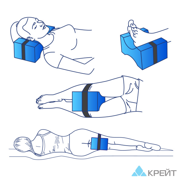 Подушка валик ортопедический Крейт П-502 фото в интернет-аптеке "Фармсервис"