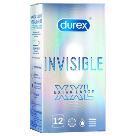 Презерватив DUREX Invisible XXL №12 детальное фото в интернет-аптеке "Фармсервис"