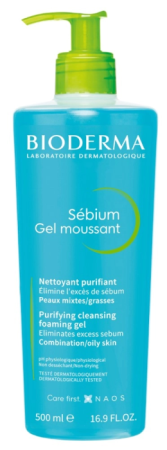 BIODERMA СЕБИУМ гель очищающий 500мл (помпа) детальное фото в интернет-аптеке "Фармсервис"