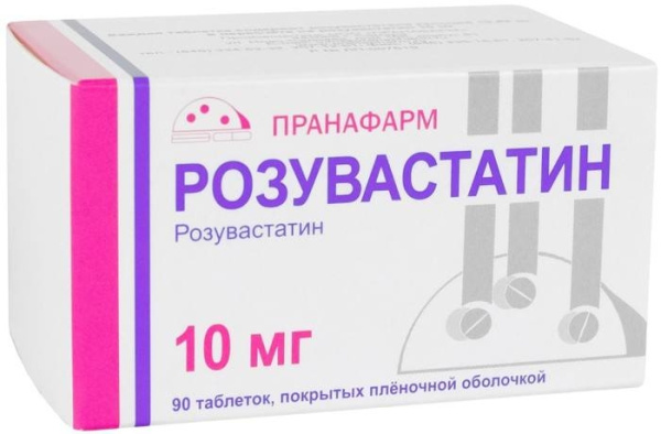 РОЗУВАСТАТИН таблетки, покрытые плёночной оболочкой 10мг №90 фото в интернет-аптеке "Фармсервис" РОЗУВАСТАТИН таблетки, покрытые плёночной оболочкой 10мг №90 фото в интернет-аптеке "Фармсервис"