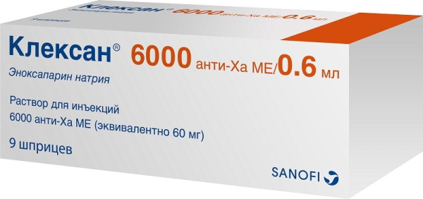 Клексан раствор для инъекций 6000анти-Ха МЕ/0.6мл x 600мкл №9 фото в интернет-аптеке "Фармсервис"