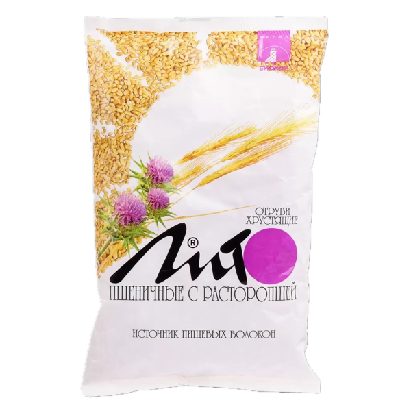 Отруби пшеничные хрустящие «Лито» с кальцием и расторопшей, 200 г фото в интернет-аптеке "Фармсервис"