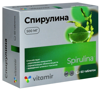 Спирулина Витамир таблетки 500мг №60 детальное фото в интернет-аптеке "Фармсервис"