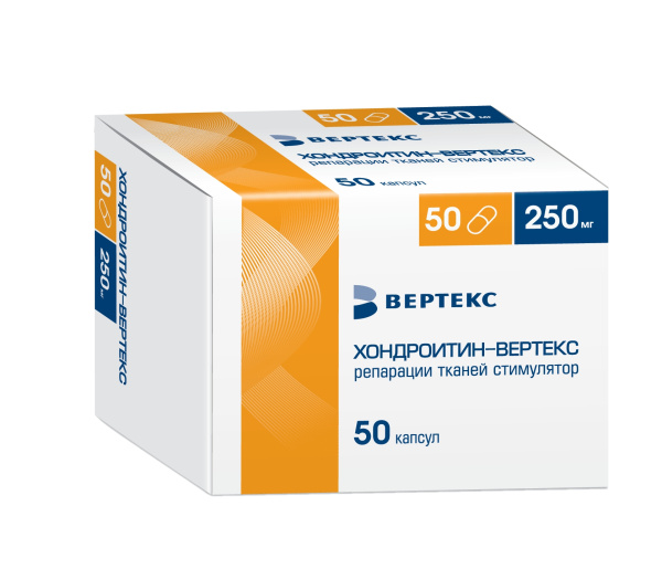 Хондроитин-ВЕРТЕКС капсулы 250мг №50 фото в интернет-аптеке "Фармсервис"