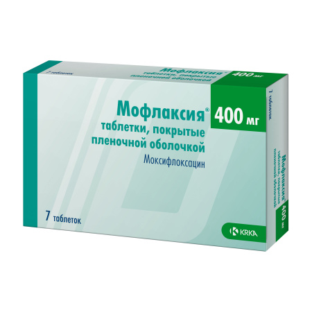 Мофлаксия таблетки, покрытые плёночной оболочкой 400мг №7 детальное фото в интернет-аптеке "Фармсервис"