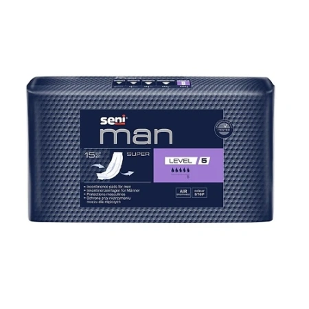 Вкладыши урологические SENI MAN Super №15 детальное фото в интернет-аптеке "Фармсервис"