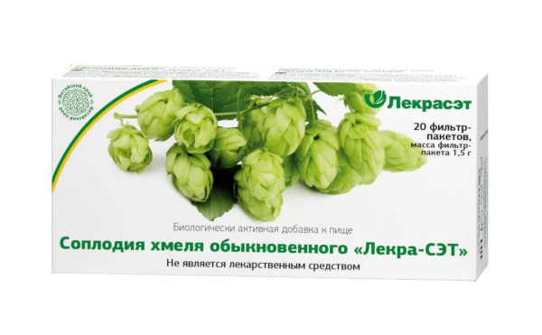 Хмеля соплодия пакет-фильтр 1,5г №20 фото в интернет-аптеке "Фармсервис"