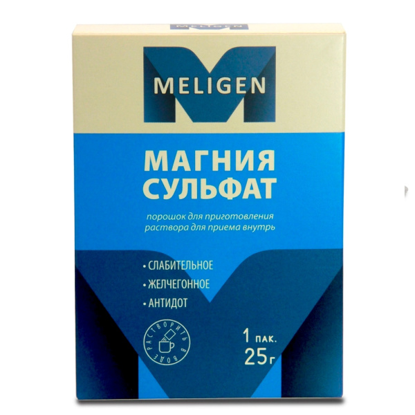 Магния сульфат порошок для приготовления раствора для приёма внутрь 25г x 25г №1 фото в интернет-аптеке "Фармсервис"