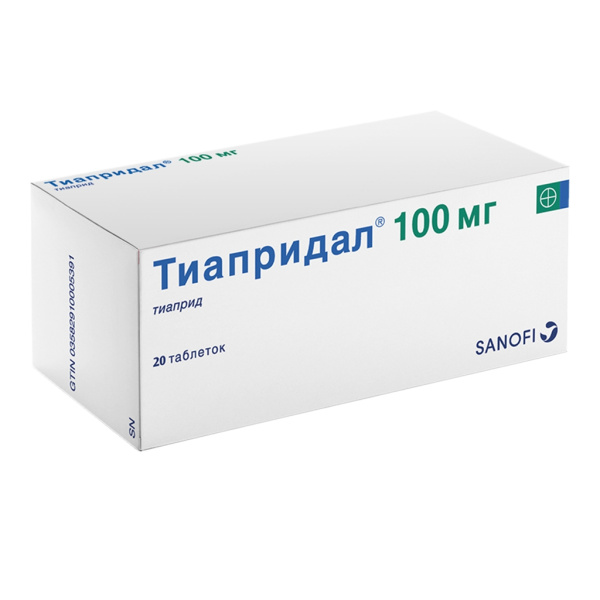 Тиапридал таблетки 100мг №20 фото в интернет-аптеке "Фармсервис"