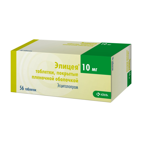 Элицея таблетки, покрытые плёночной оболочкой 10мг №56 фото в интернет-аптеке "Фармсервис"