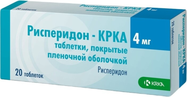 Рисперидон-КРКА таблетки, покрытые плёночной оболочкой 4мг №20 фото в интернет-аптеке "Фармсервис" Рисперидон-КРКА таблетки, покрытые плёночной оболочкой 4мг №20 фото в интернет-аптеке "Фармсервис"