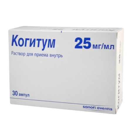 Когитум раствор для приёма внутрь 25мг/мл x 10мл №30 детальное фото в интернет-аптеке "Фармсервис"