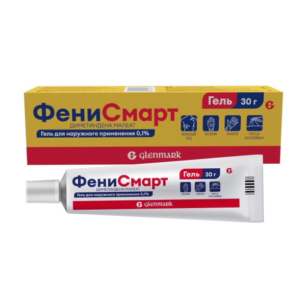 ФЕНИСМАРТ гель для наружного применения 0.1% x 30г №1 фото в интернет-аптеке "Фармсервис" ФЕНИСМАРТ гель для наружного применения 0.1% x 30г №1 фото в интернет-аптеке "Фармсервис"