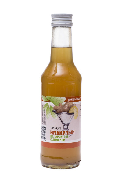 Сироп Имбирный на фруктозе с лимоном 250мл фото в интернет-аптеке "Фармсервис"