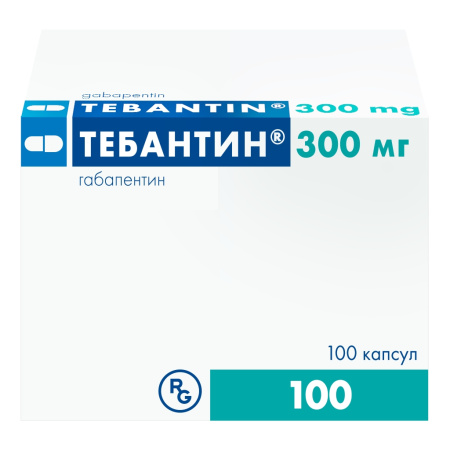 Тебантин капсулы 300мг №100 детальное фото в интернет-аптеке "Фармсервис"