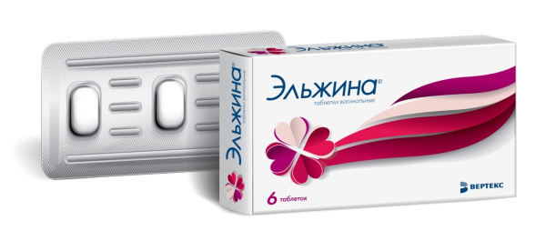 Эльжина таблетки вагинальные  №6 фото в интернет-аптеке "Фармсервис" Эльжина таблетки вагинальные  №6 фото в интернет-аптеке "Фармсервис"